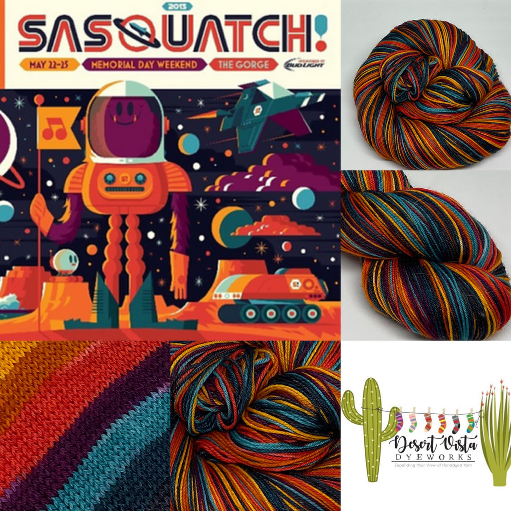 Sasquatch Music Festival Seven Stripe Self Striping Yarn