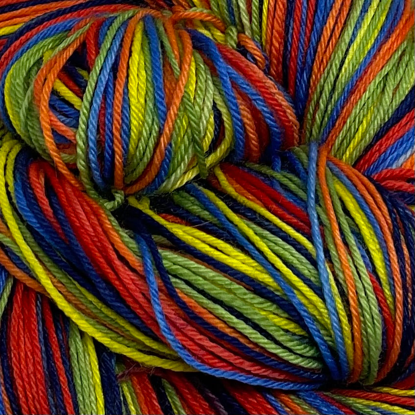 Poppy Fields Six Stripe Self Striping Yarn