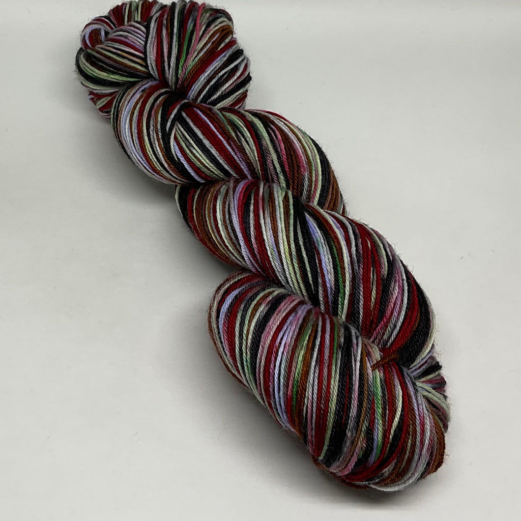 Rudolph the ZomBody Reindeer Six Stripe Self Striping Yarn