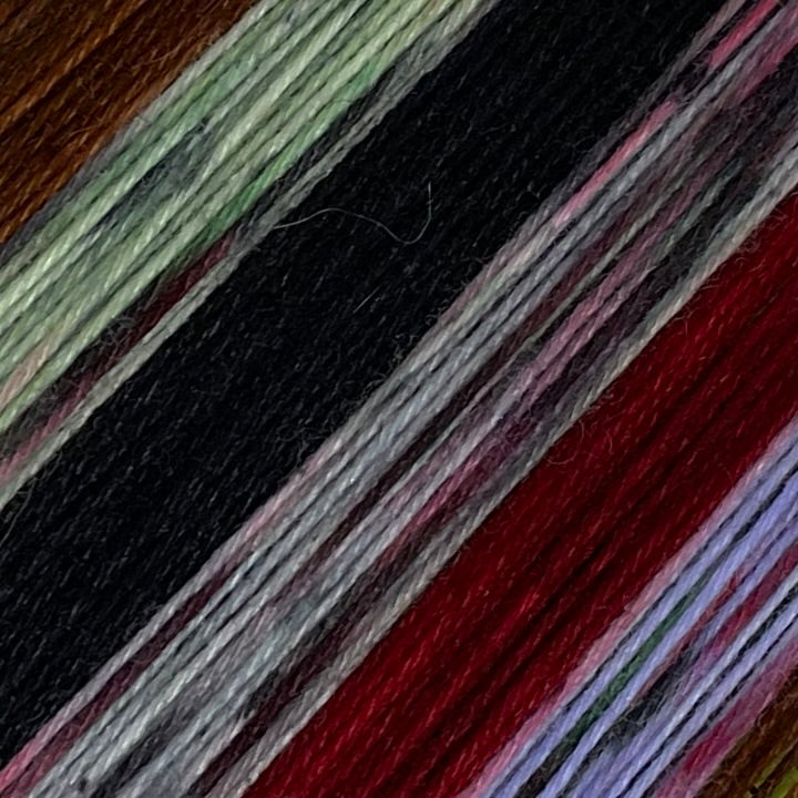 Rudolph the ZomBody Reindeer Six Stripe Self Striping Yarn