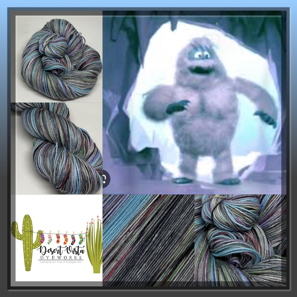 Bumble the ZomBody Snow Monster Six Stripe Self Striping Yarn