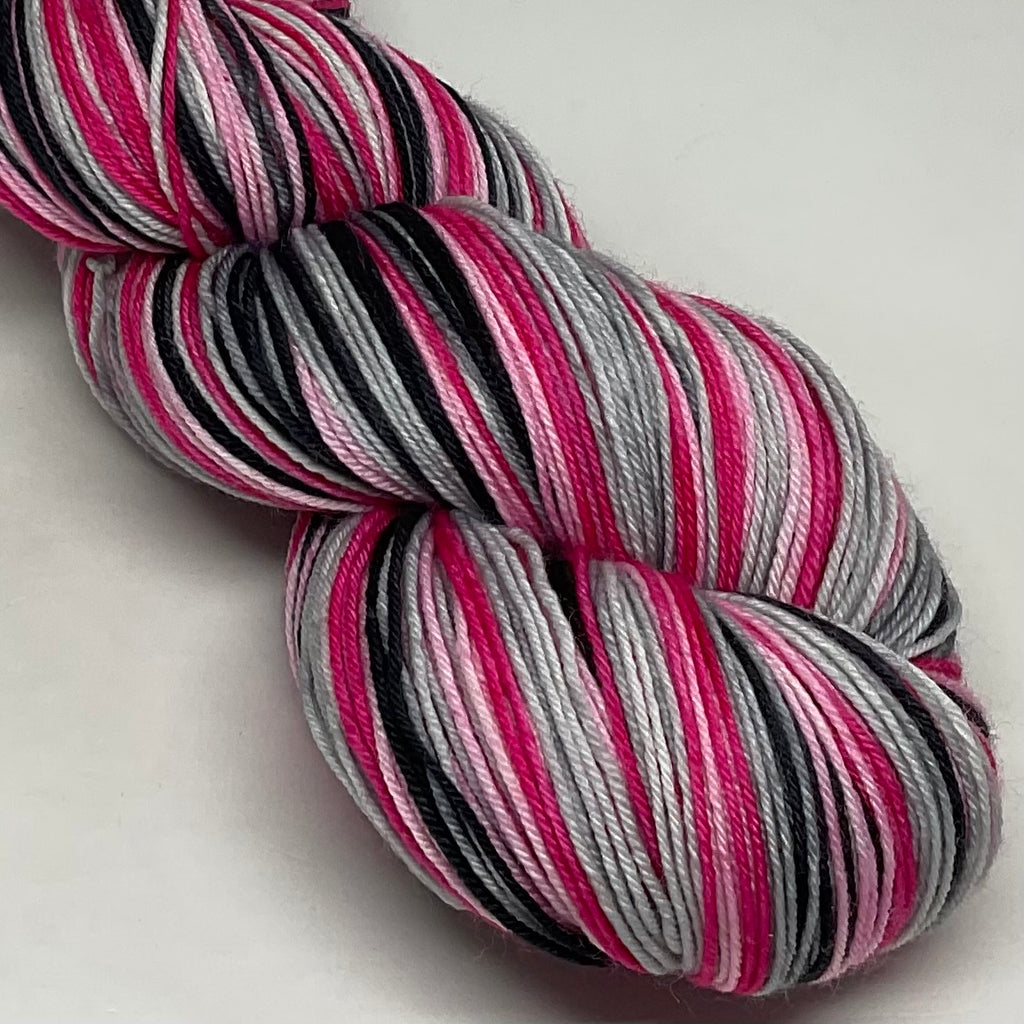 Pink Dog Balloon Five Stripe Self Striping Yarn