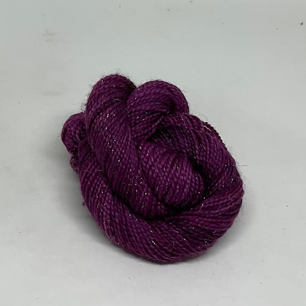 Single Raspberry Mini Skein for Toes and Heels Approx. 92 yards