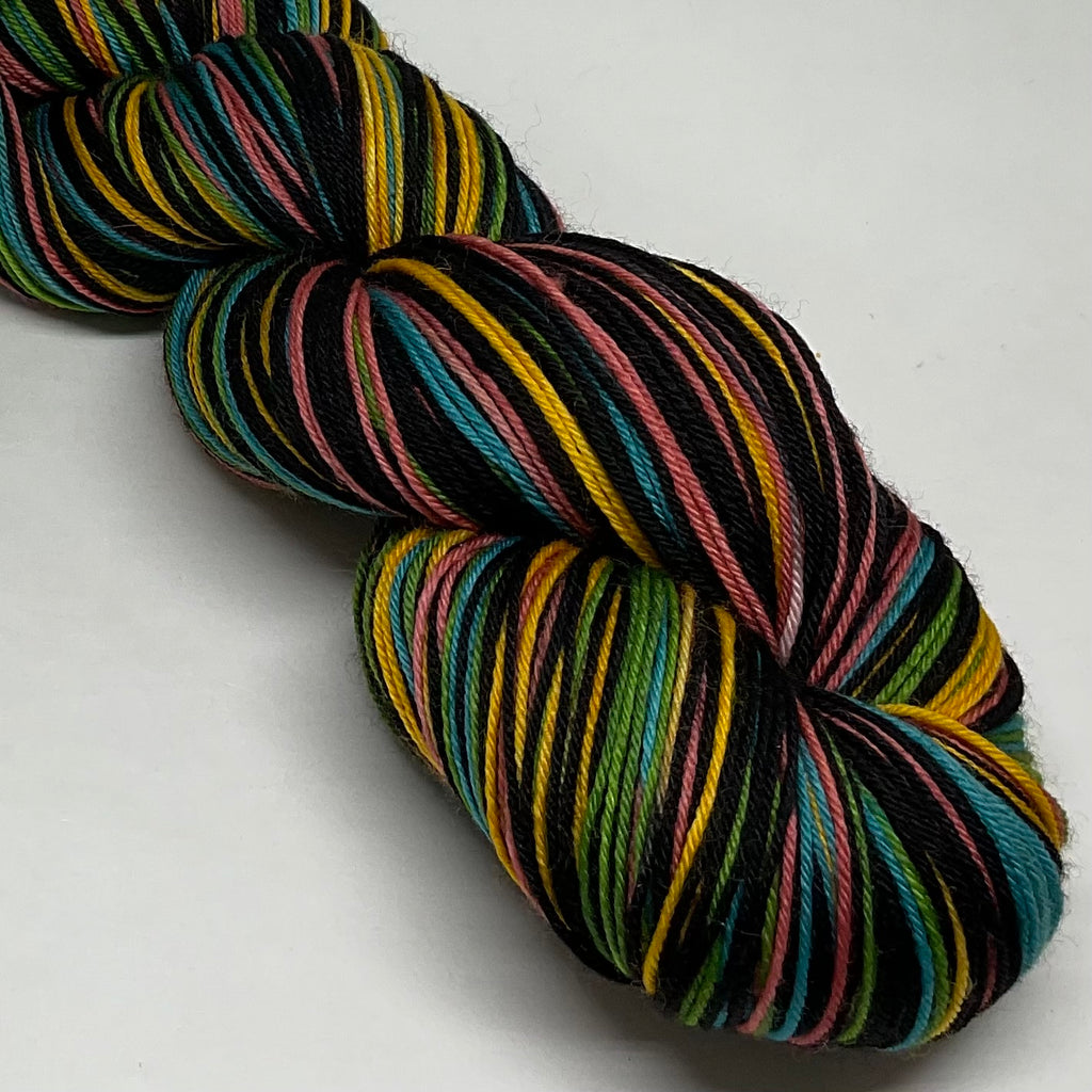 Vinyl Seven Stripe Self Striping Yarn