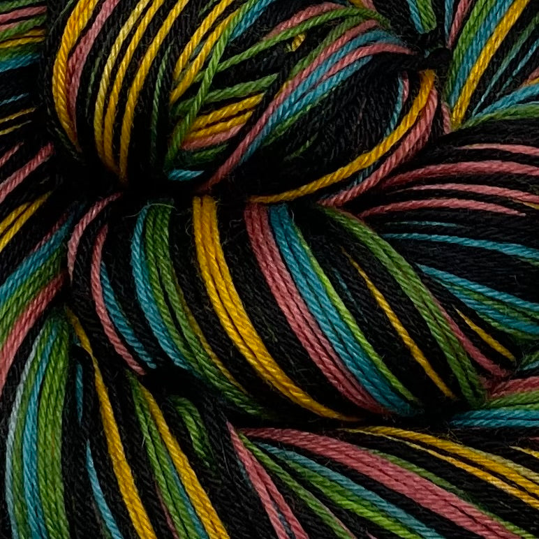 Vinyl Seven Stripe Self Striping Yarn