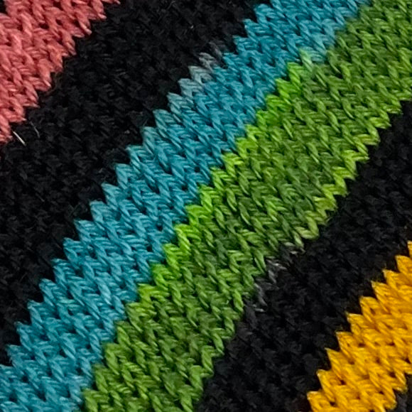 Vinyl Seven Stripe Self Striping Yarn