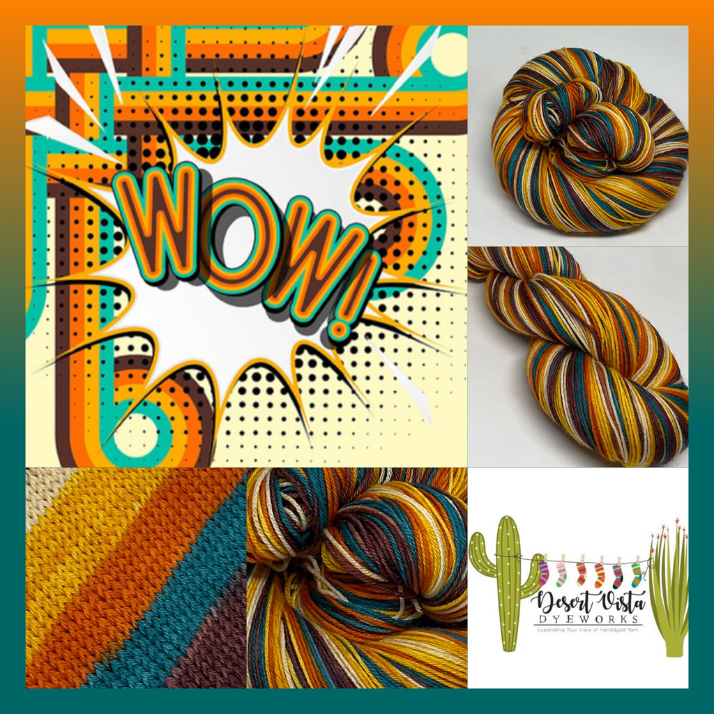 Wow! Five Stripe Self Striping Yarn