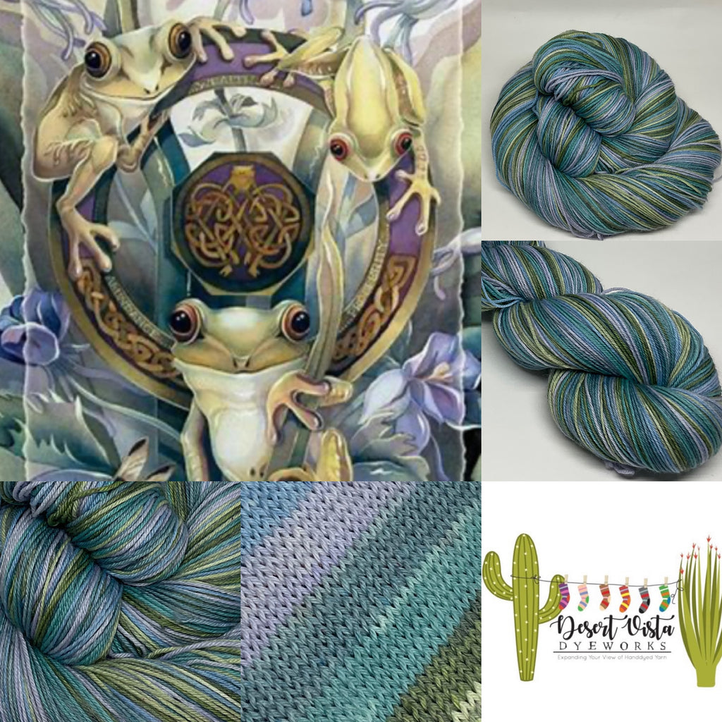 Bergsma’s Froggy Frog World Six Stripe Self Striping Yarn