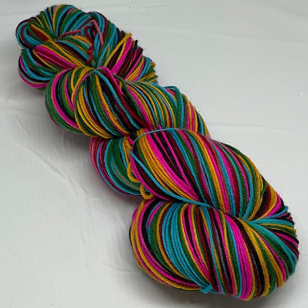 Dia de los Muertos Six Stripe Self Striping Yarn