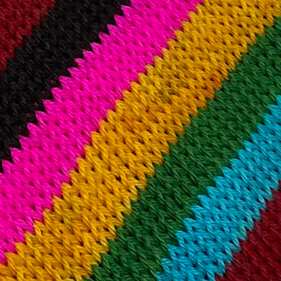 Dia de los Muertos Six Stripe Self Striping Yarn