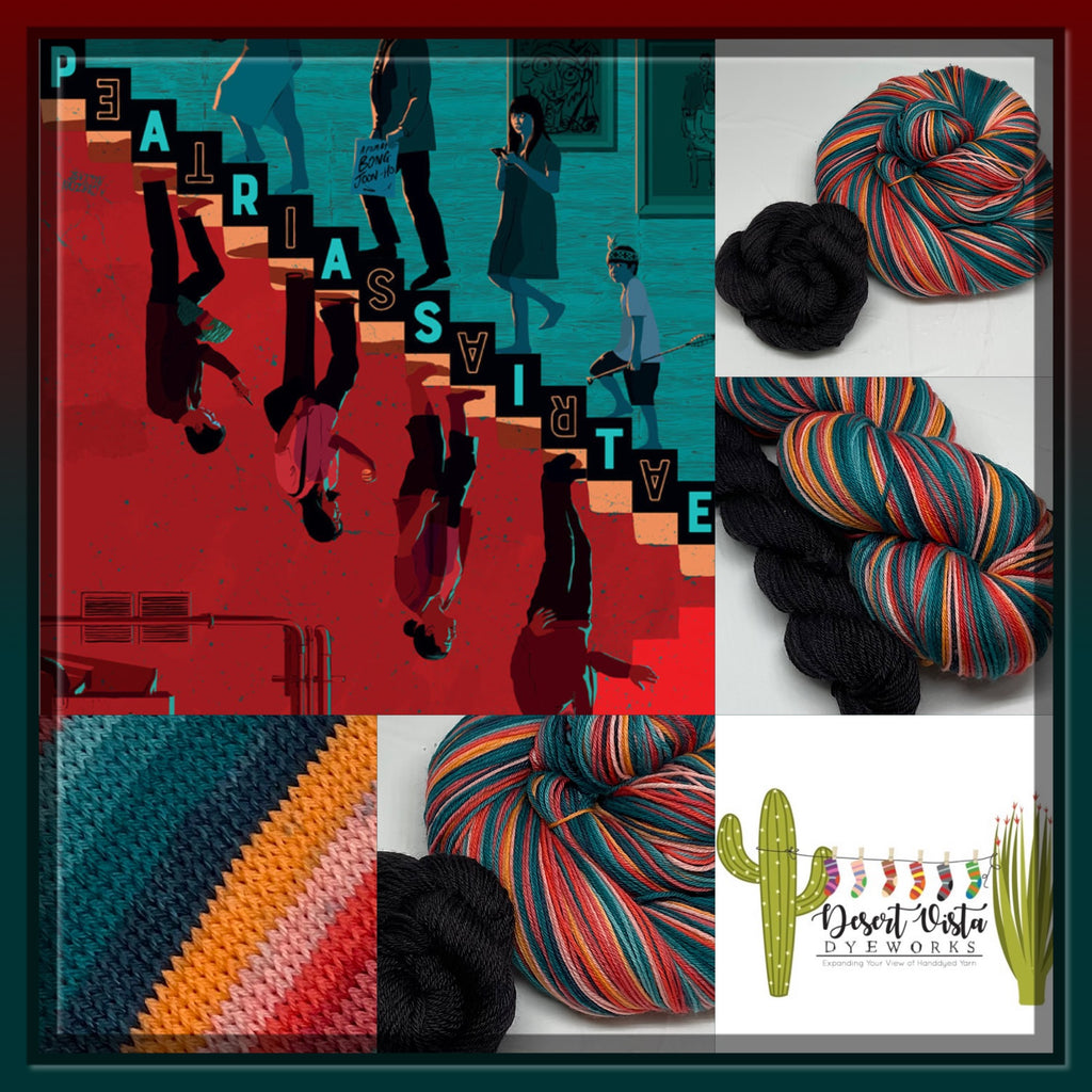 Parasite Eight Stripe Self Striping Yarn with Coordinating Mini Skein