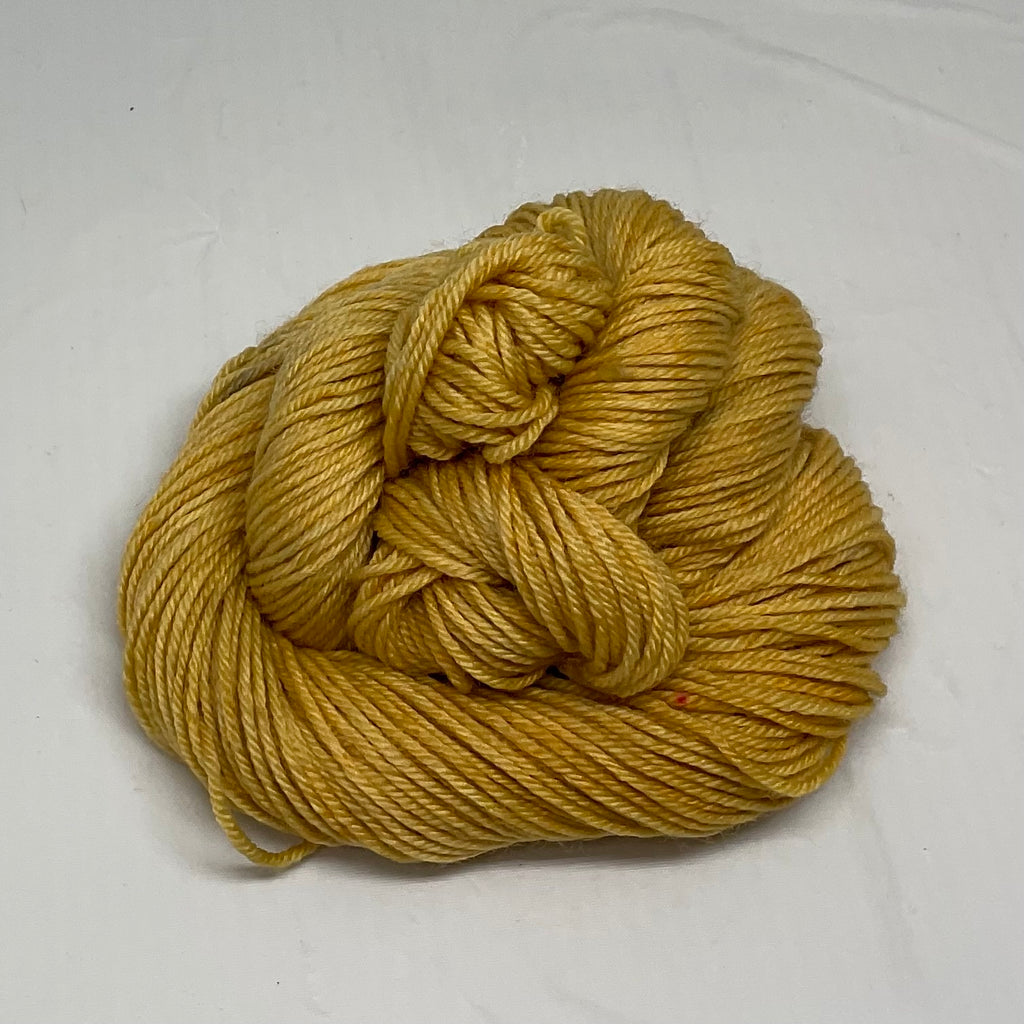 Single Gold Mini Skein for Toes and Heels Approx. 92 yards