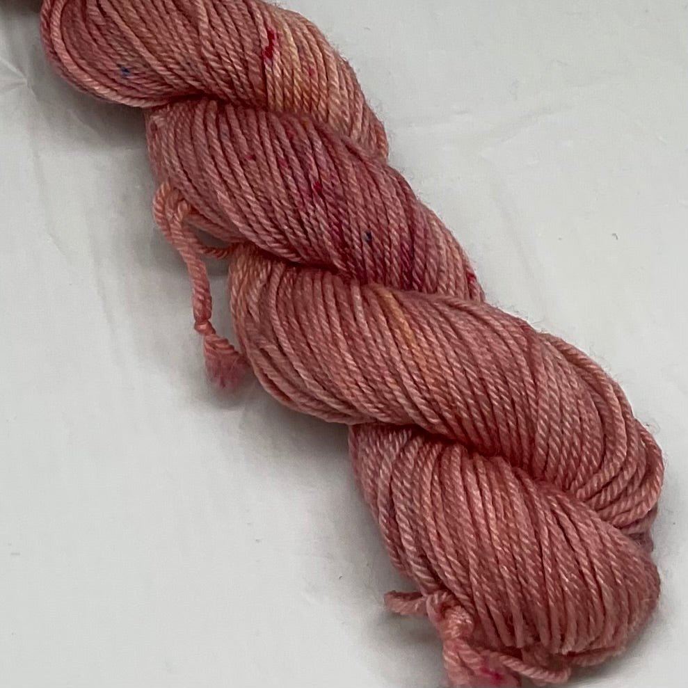 Single Apricot Mini Skein for Toes and Heels Approx. 92 yards