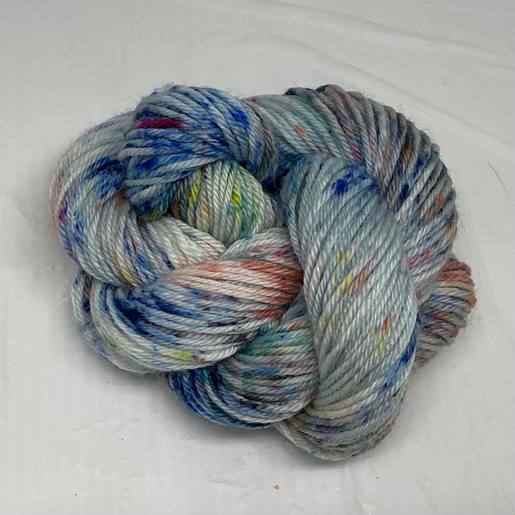 Single Multi Speckled Mini Skein for Toes and Heels Approx. 92 yards