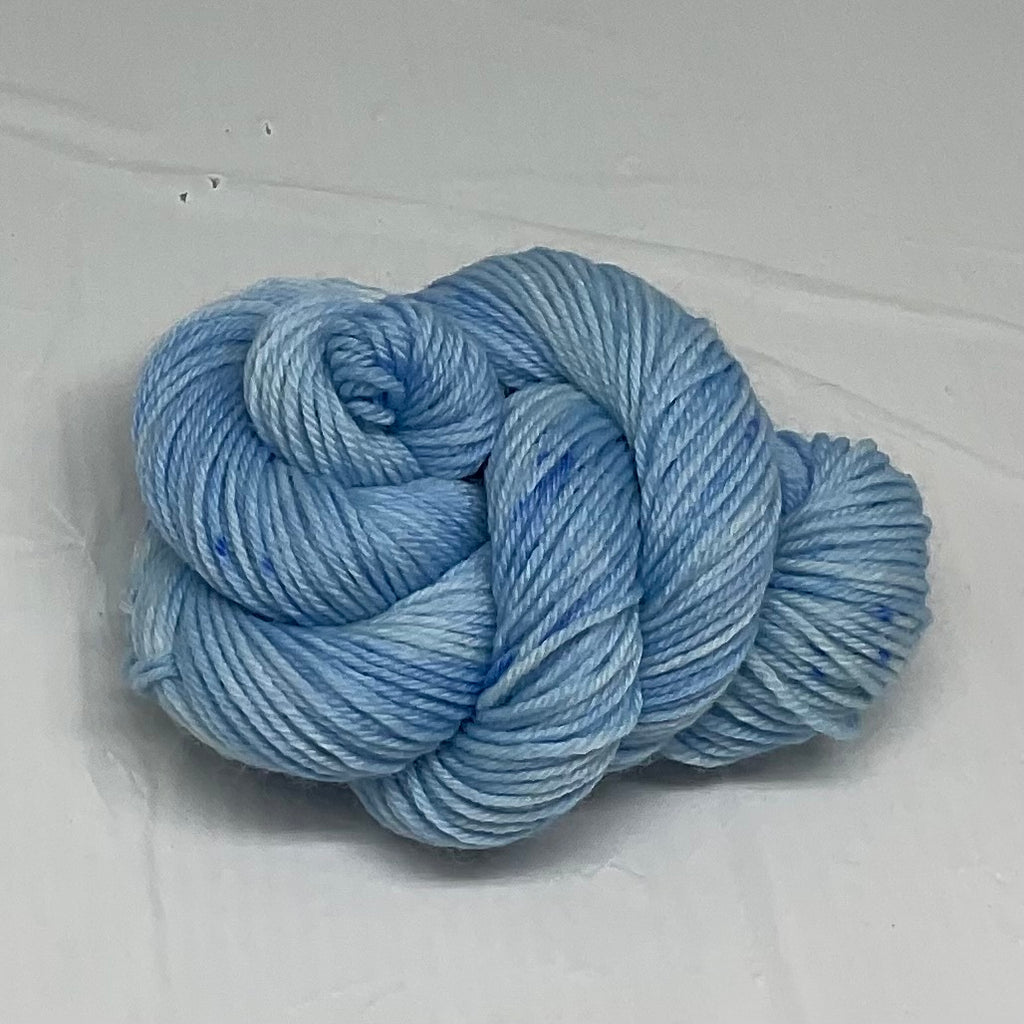 Single Pale Blue Mini Skein for Toes and Heels Approx. 92 yards