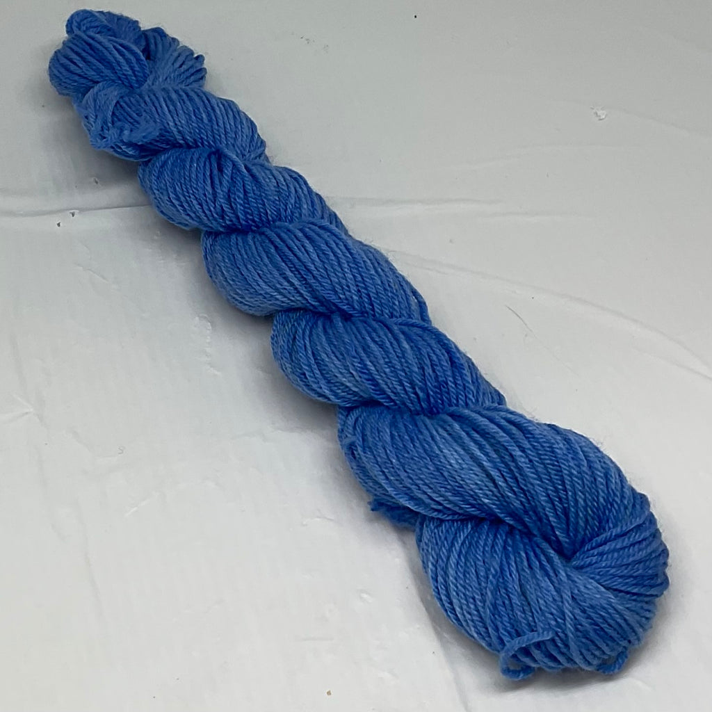 Single Cornflower Mini Skein for Toes and Heels Approx. 92 yards
