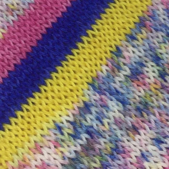 Let’s Get Physical! Four Stripe Self Striping Yarn