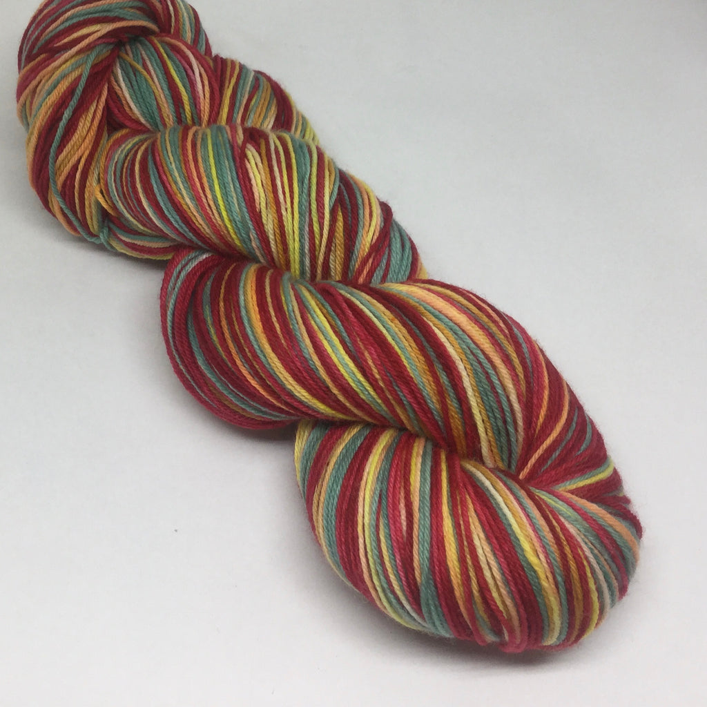 Morning Mimosas Three Stripe Self Striping Sock Yarn