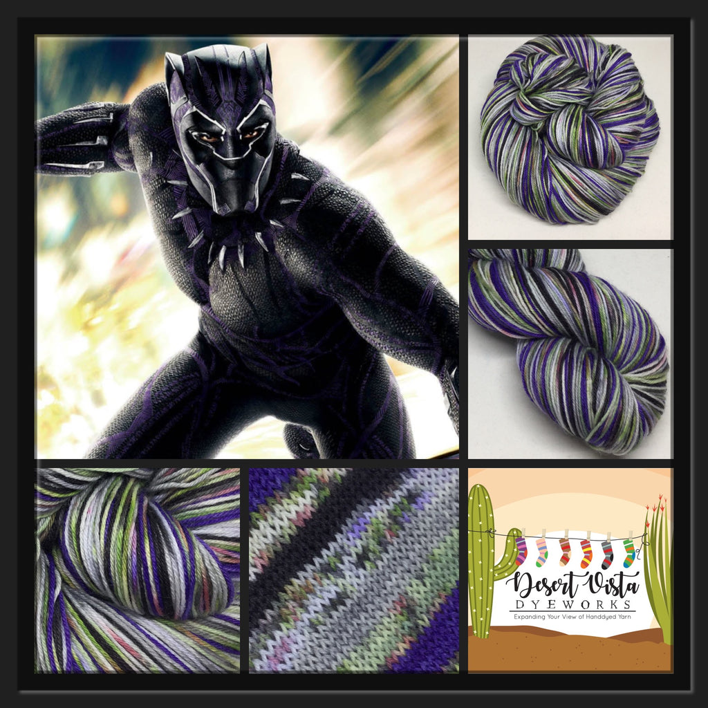 ZomBody Panther Six  Stripe Self Striping Yarn
