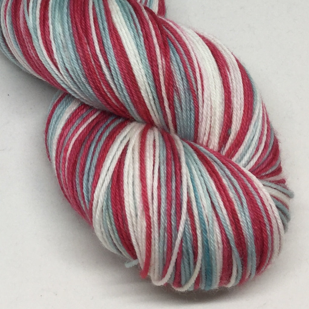 Holiday Holly Cup Three Stripe Self Striping Yarn