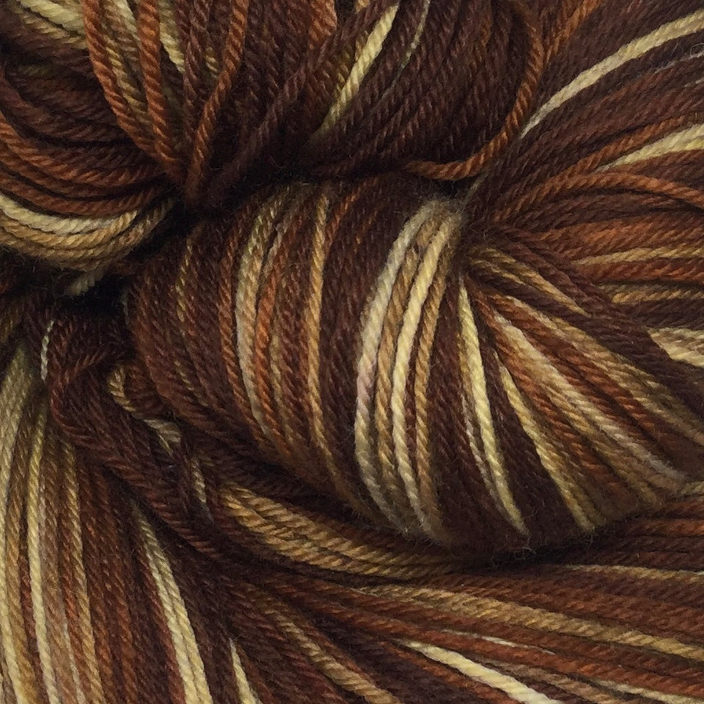Coffee - All Day Five Stripe Self Striping Yarn