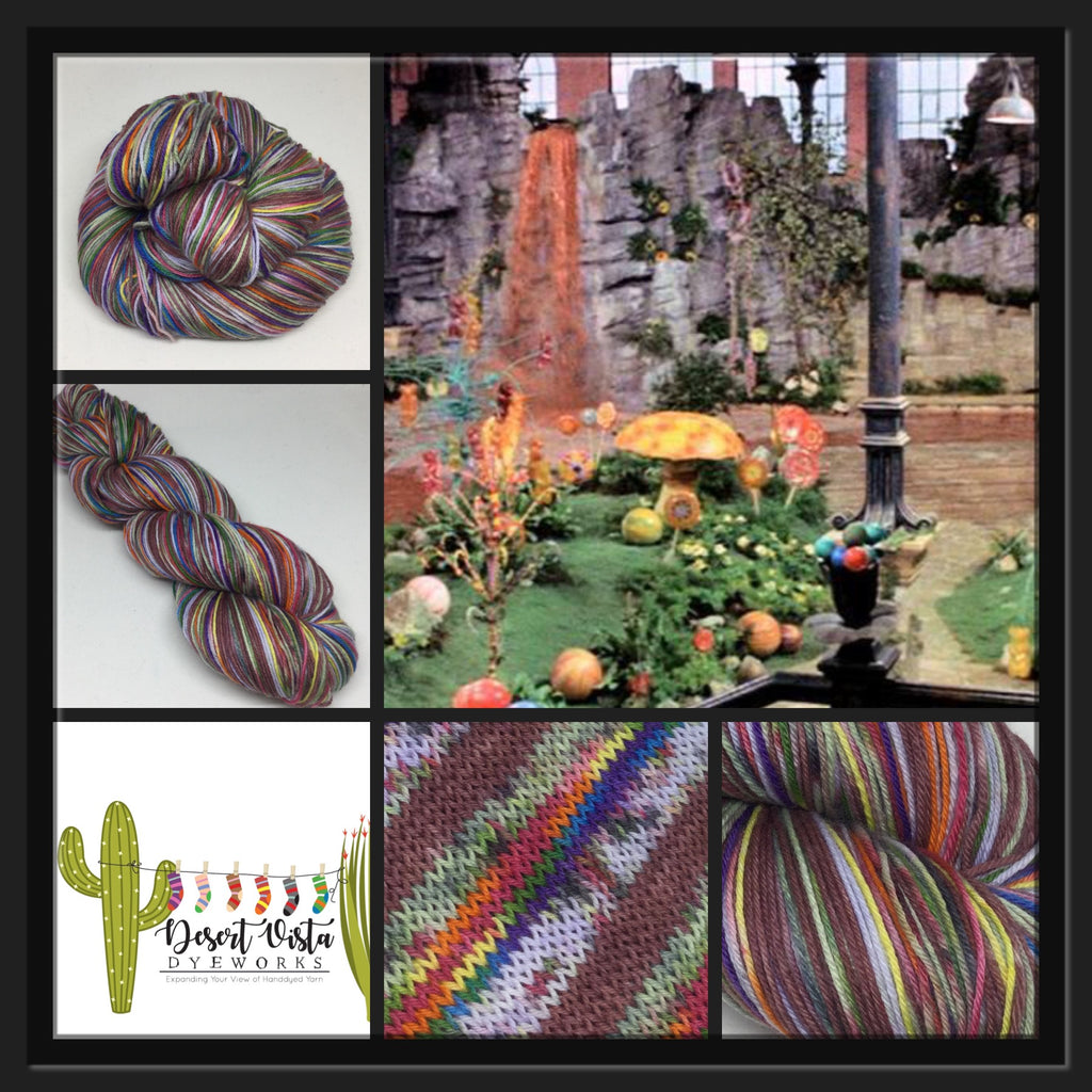 The Chocolate ZomBody Factory Four Stripe Self Striping Yarn