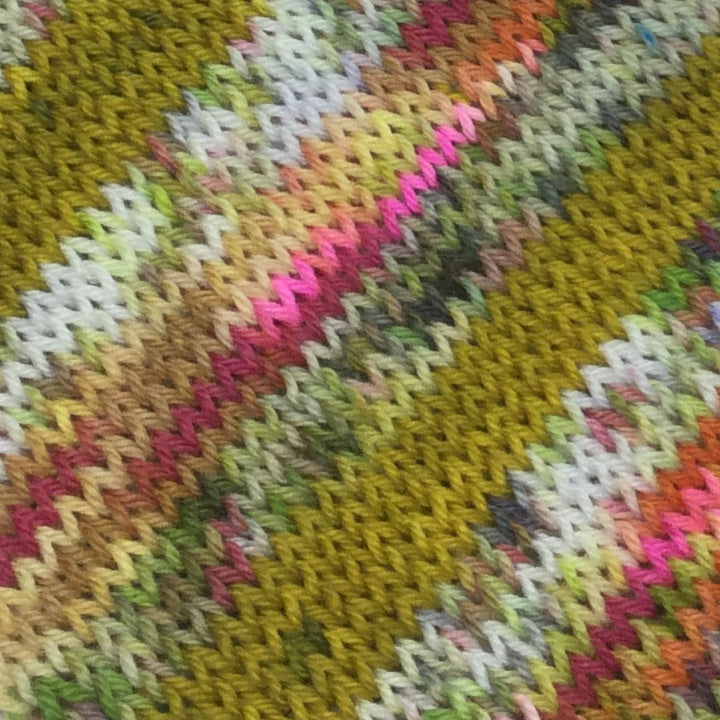 Sasha ZomBody Velour Four Stripe Self Striping Yarn