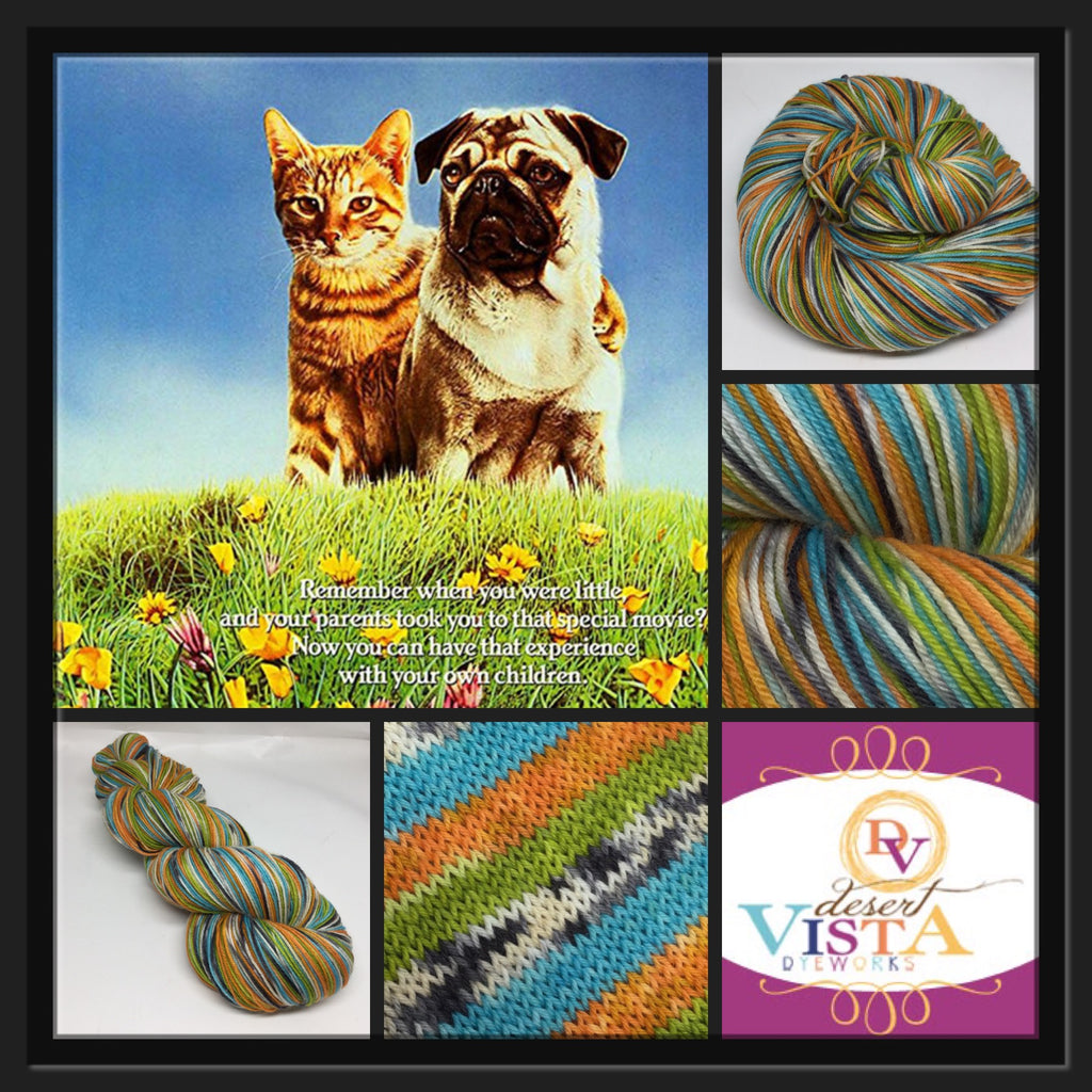 Milo and Otis Four Stripe Self Striping Yarn