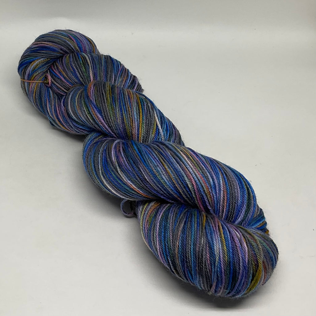 Steel Two Stripe Self Striping Sock Yarn