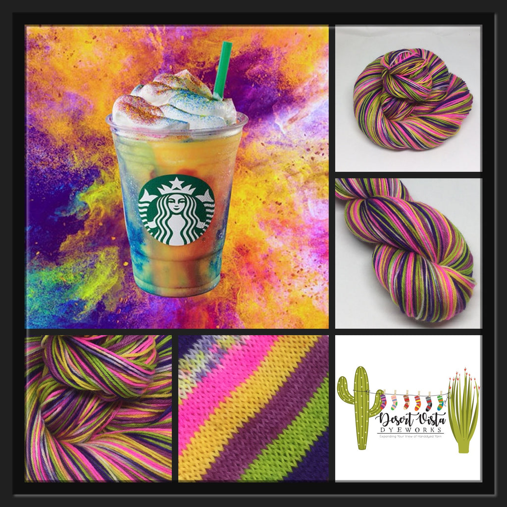 Tie Dye Frap Six Stripe Self Striping Yarn