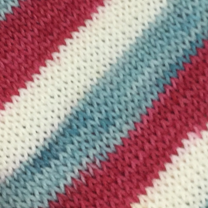 Holiday Holly Cup Three Stripe Self Striping Yarn