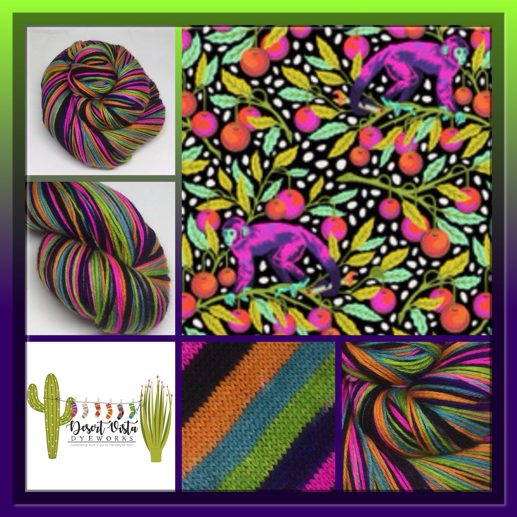 Monkey Wrench Six Stripe Self Striping Yarn