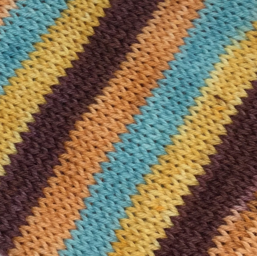 Peace and Love Four Stripe Self Striping Yarn