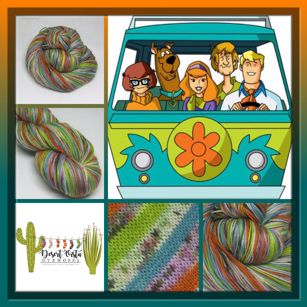 Zombody Mystery Machine Six Stripe Self Striping Yarn