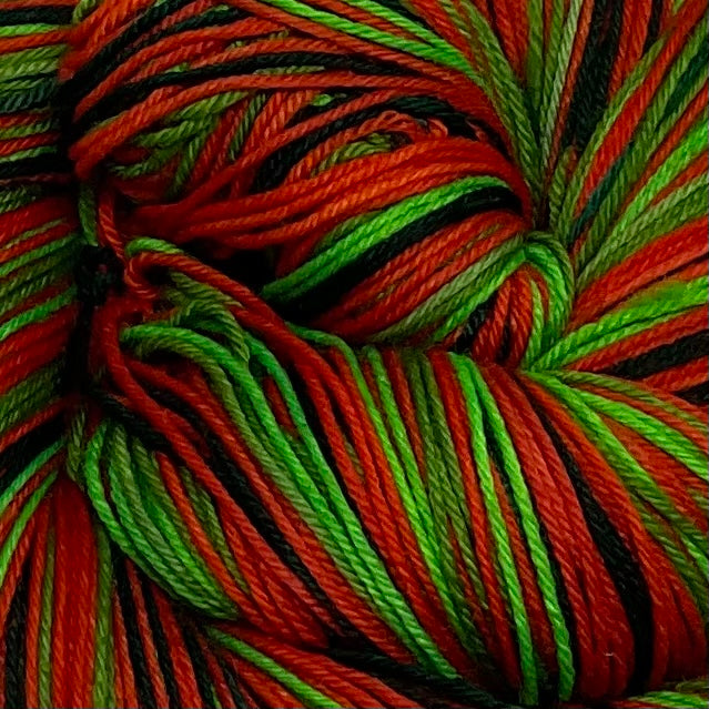 Red Eyed Tree Frog Six Stripe Self Striping Yarn