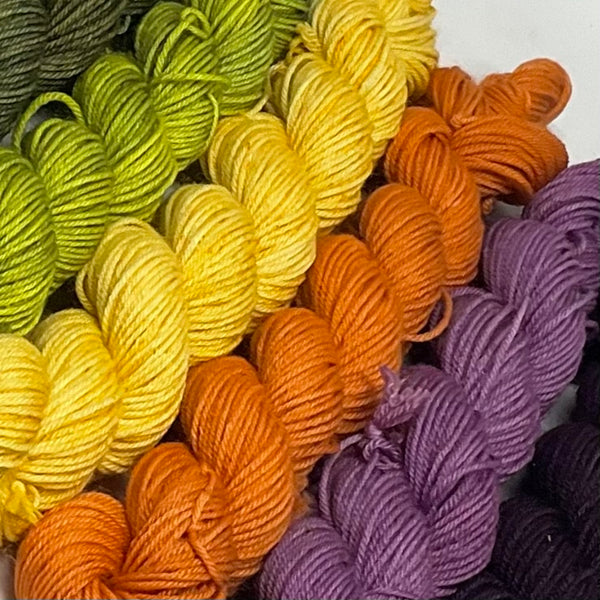 Fall Foliage Mini Skein Set for Toes and Heels Approx. 552 yards