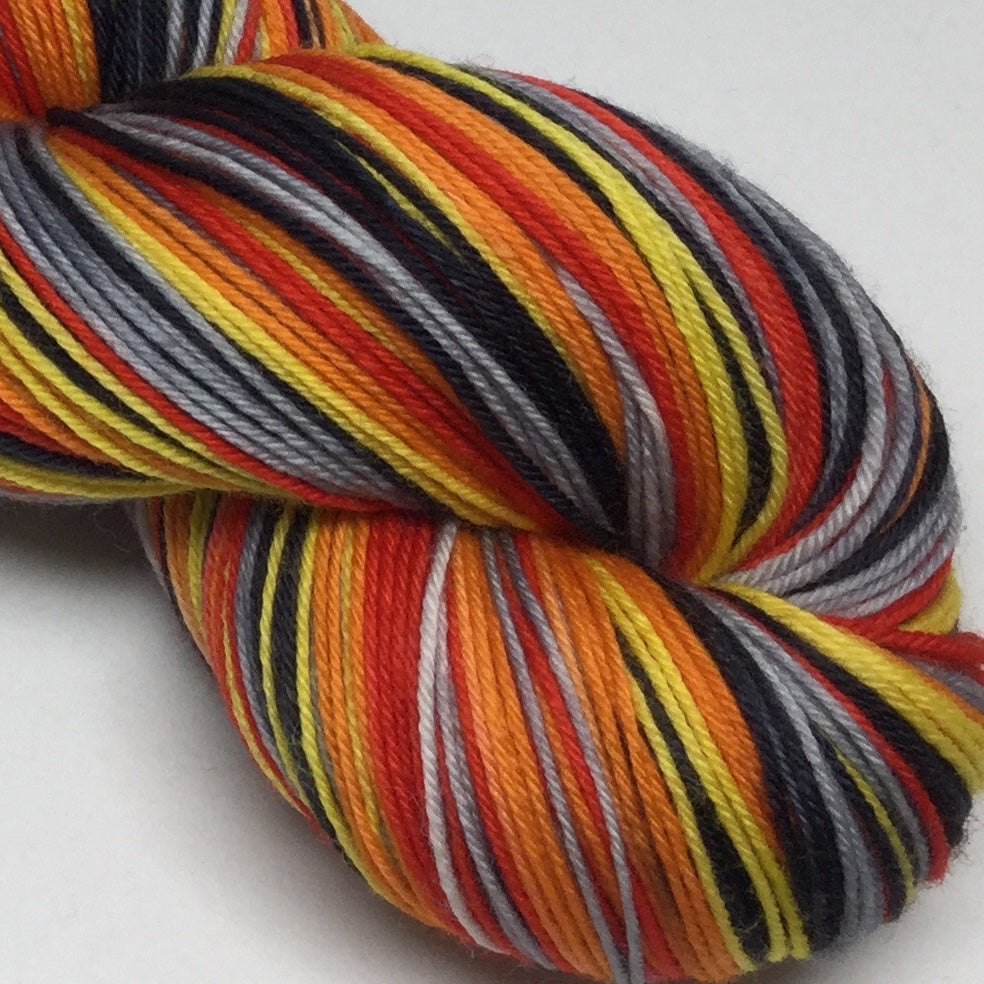 Marigold Skull Five Stripe Self Striping Yarn