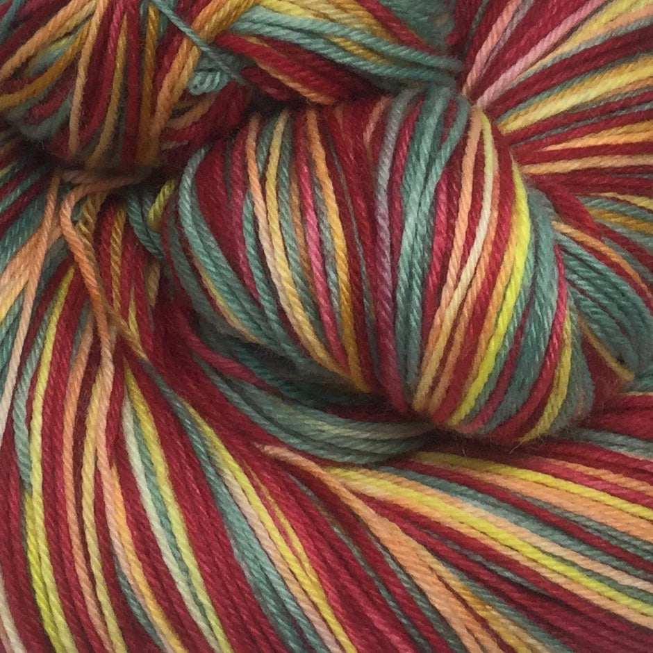 Morning Mimosas Three Stripe Self Striping Sock Yarn