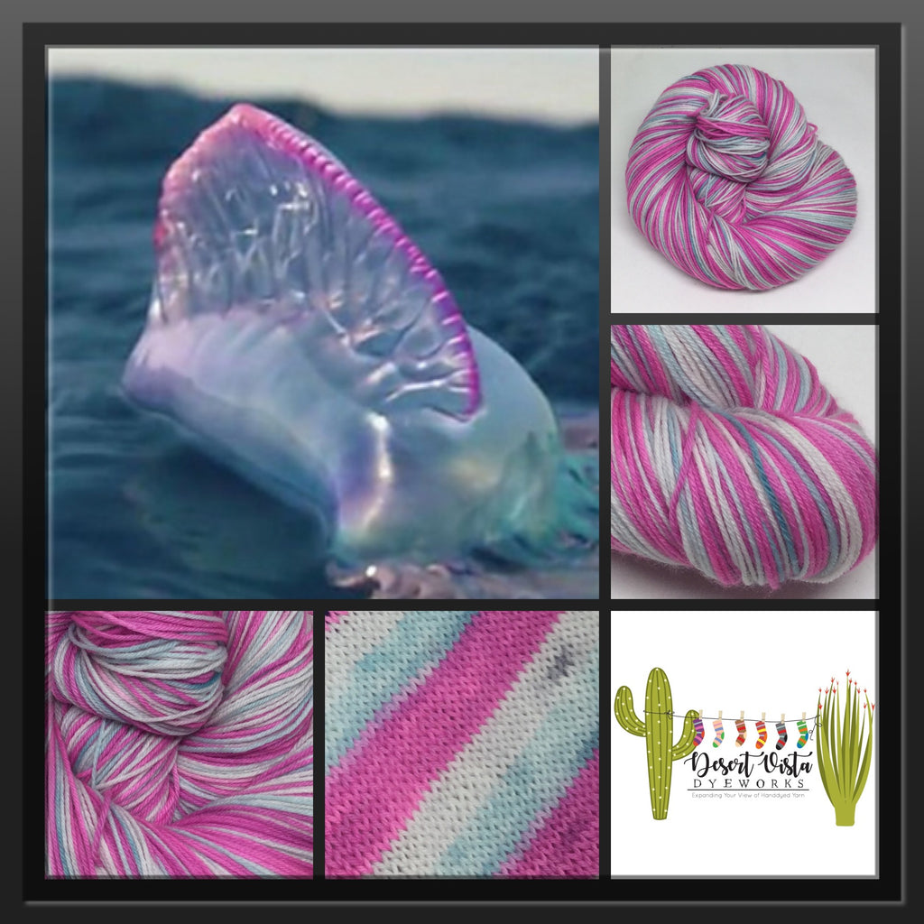 Portuguese Man O' War Three Stripe Self Striping Yarn