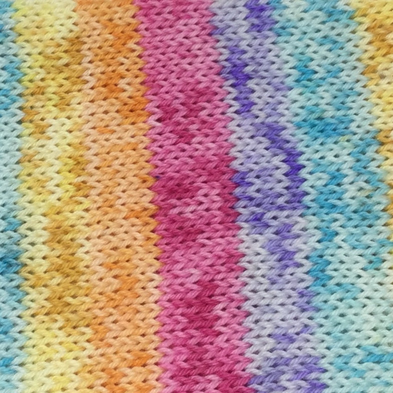 Speckled Jelly Beans Five Stripe Self Striping Yarn