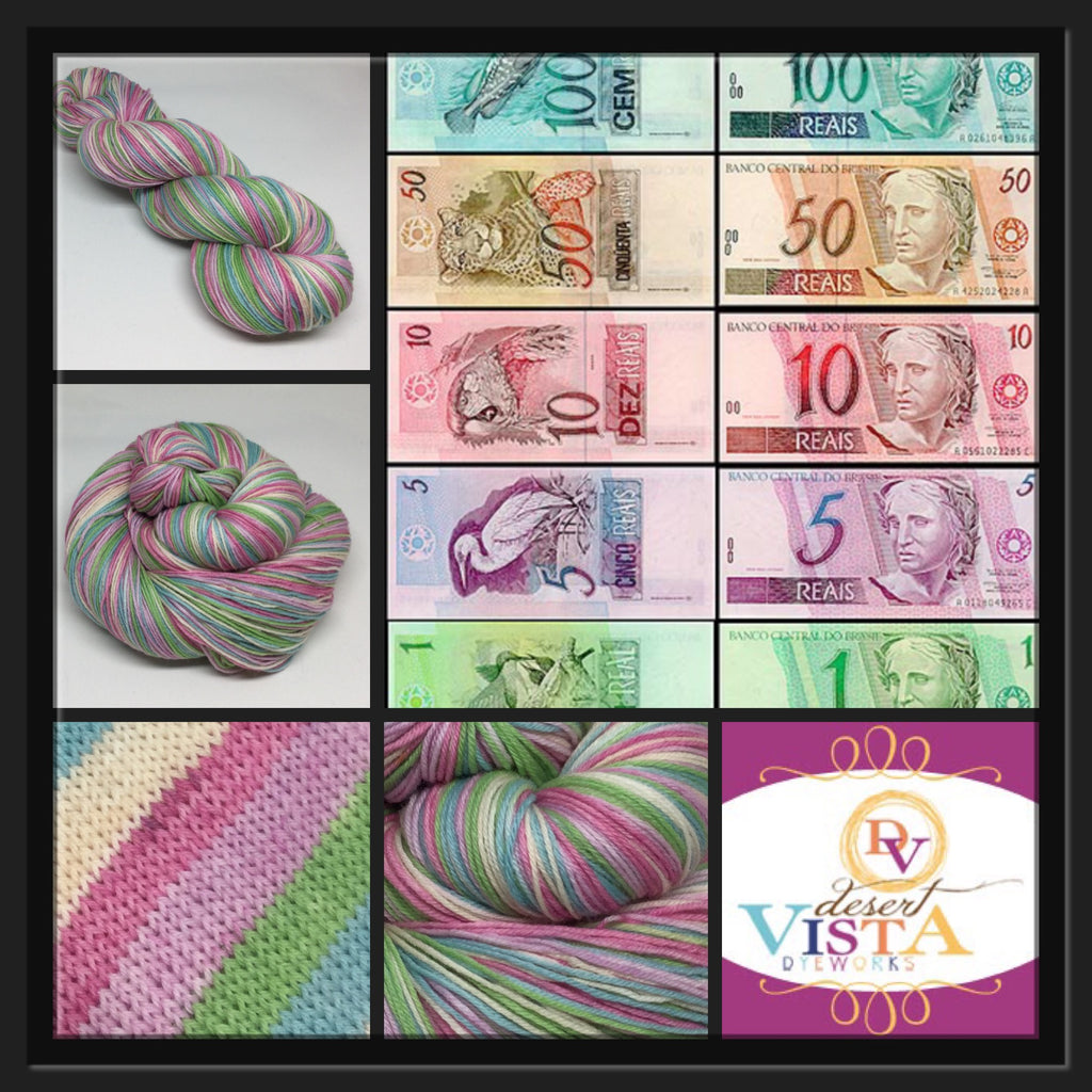 Reais Five Stripe Self Striping Sock Yarn