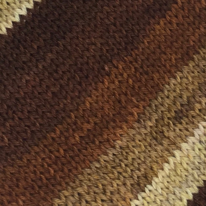 Coffee - All Day Five Stripe Self Striping Yarn