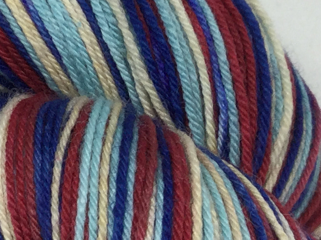 Maine Lobster Four Stripe Self Striping Yarn