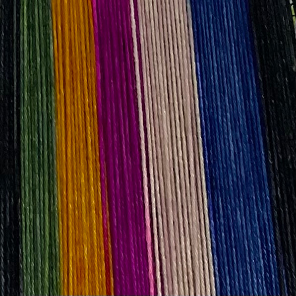 Fossey & Suzuki Six Stripe Self Striping Yarn
