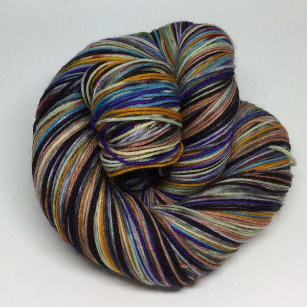 Roadrunner and ZomBody Coyote Eight Stripe Self Striping Yarn