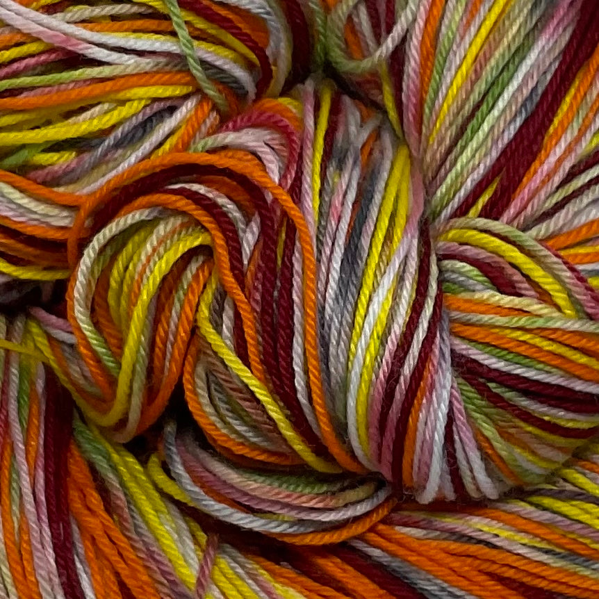 Hot ZomBody Tamales Six Stripe Self Striping Yarn