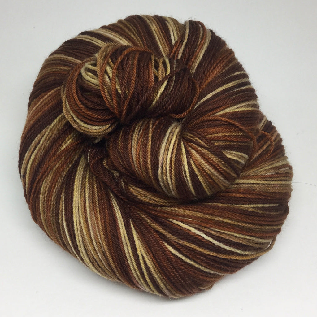 Coffee - All Day Five Stripe Self Striping Yarn