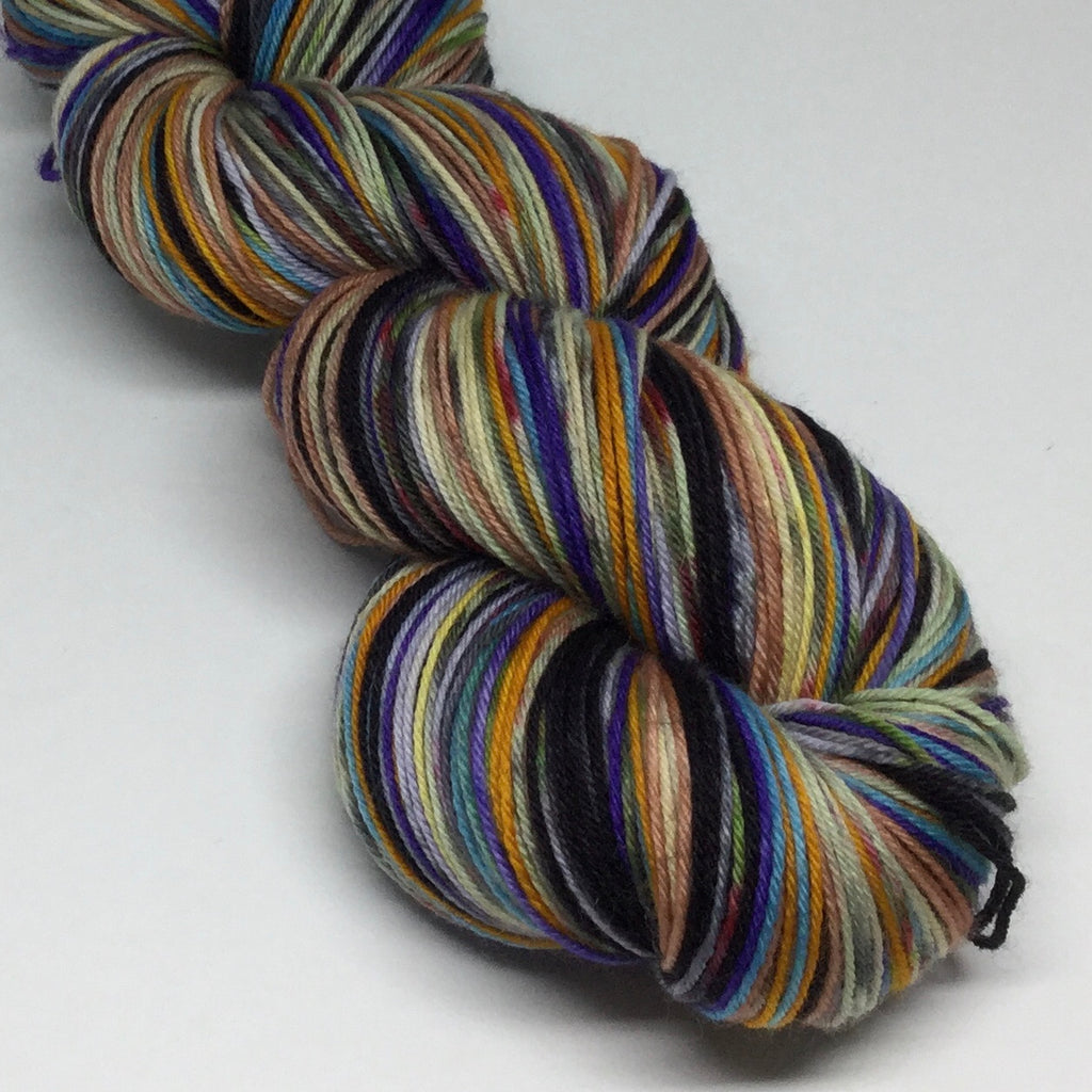 Roadrunner and ZomBody Coyote Eight Stripe Self Striping Yarn