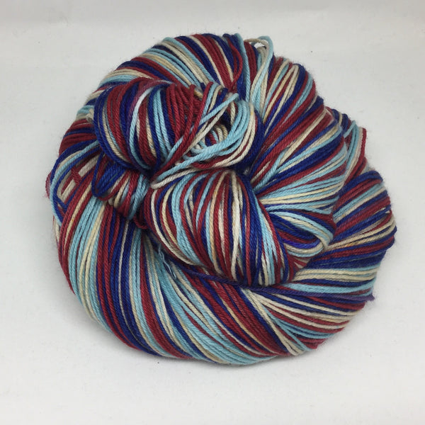 Maine Lobster Four Stripe Self Striping Yarn