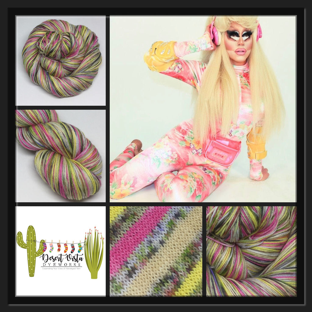 Trixie ZomBody Mattel Six Stripe Self Striping Yarn